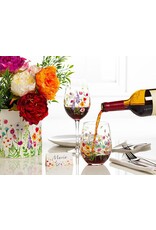 Abbott Bee Garden Stemless Wine Glass-14oz