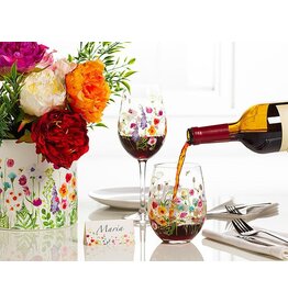 Abbott Bee Garden Stemless Wine Glass-14oz