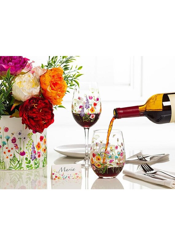 Abbott Bee Garden Stemless Wine Glass-14oz
