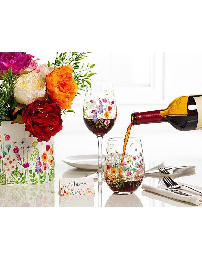 Abbott Bee Garden Stemless Wine Glass-14oz