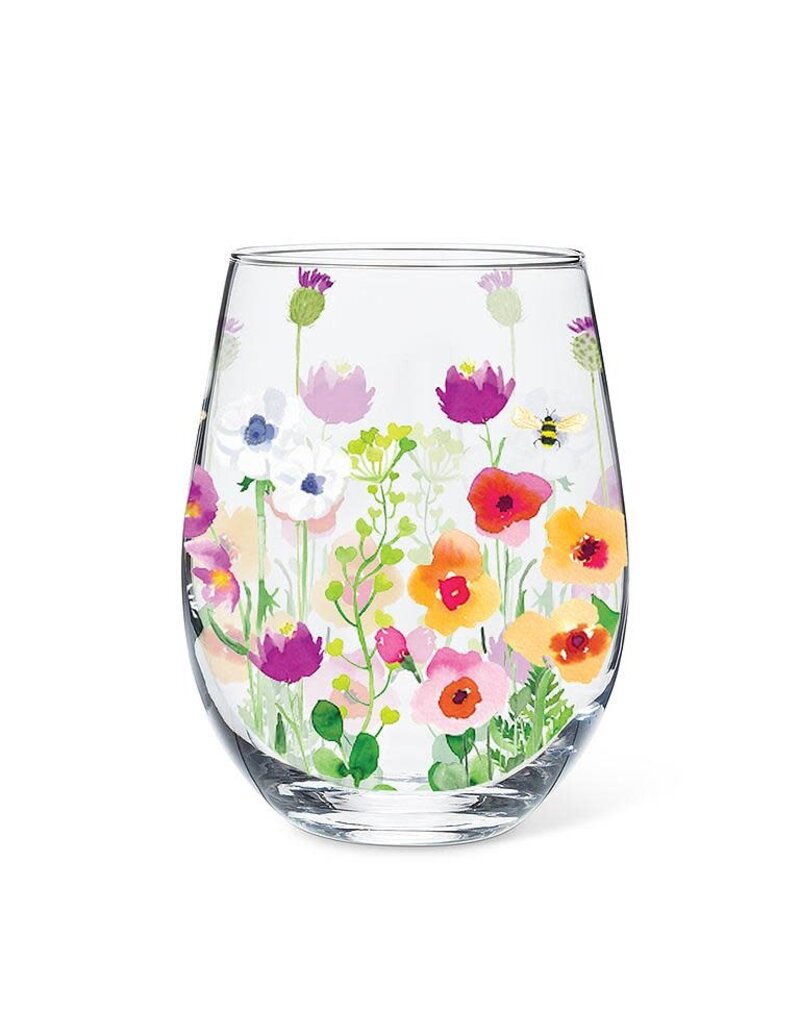Abbott Bee Garden Stemless Wine Glass-14oz