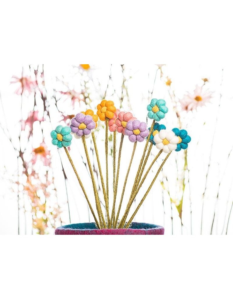 Abbott PomPom Daisy Stem-13"H