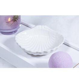 Abbott Small Shell Trinket/Soap Dish-5"W