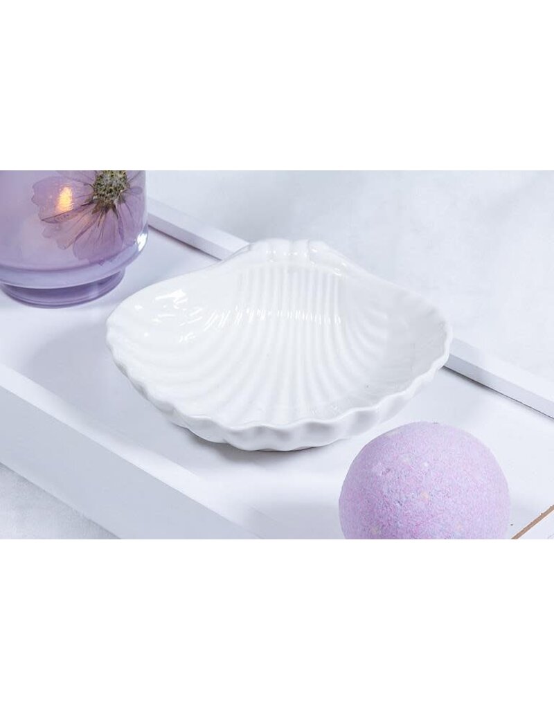 Abbott Small Shell Trinket/Soap Dish-5"W