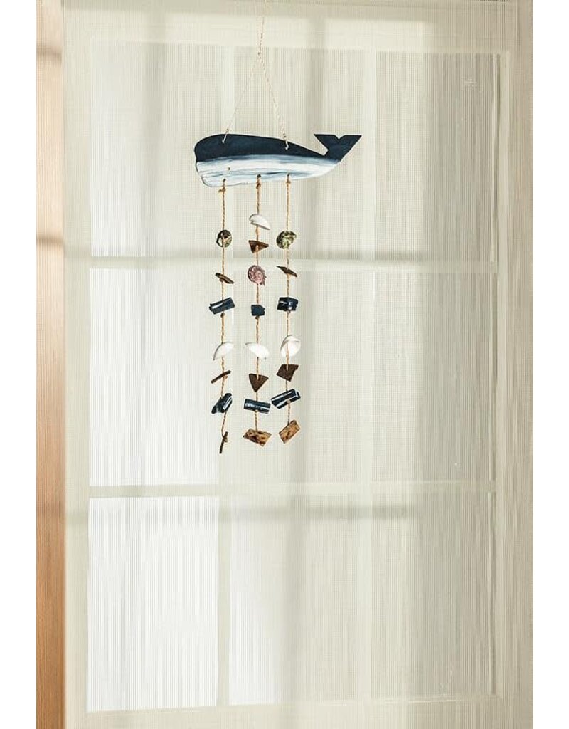 Abbott Shell Chime with WhaleSmall-12"H