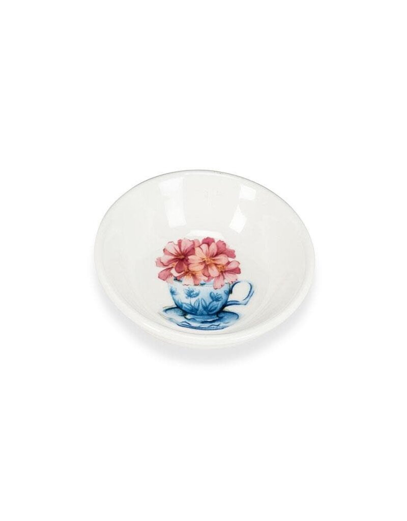 Abbott Flowers in Cup-Mini Bowl-3"D