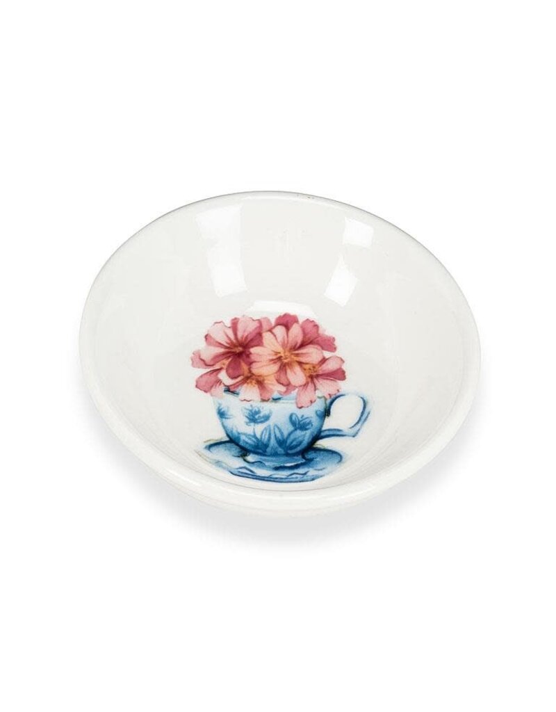 Abbott Flowers in Cup-Mini Bowl-3"D