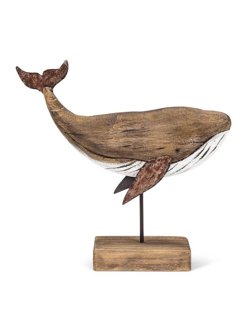 Abbott Whale on Stand-Medium-9"H