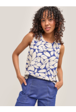 Marigold Inc Iris Top-Blue Flowers