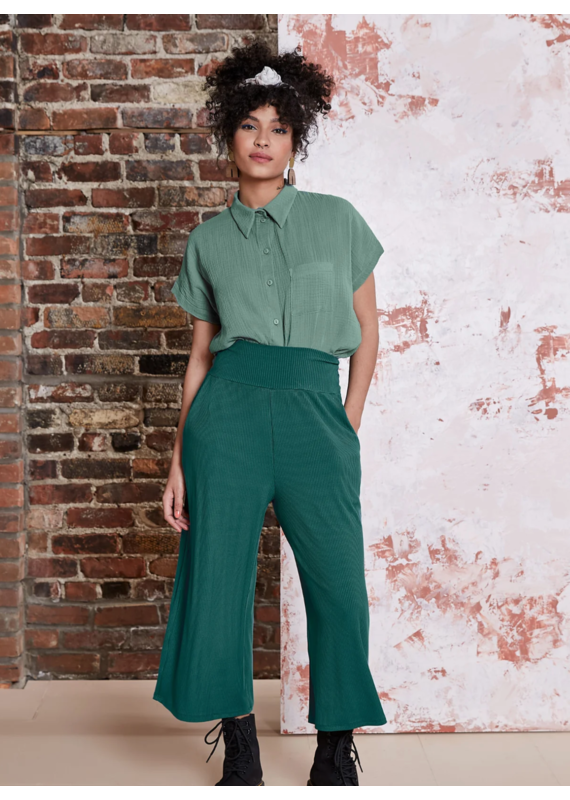 Melon Ian Trouser-Old Turquoise
