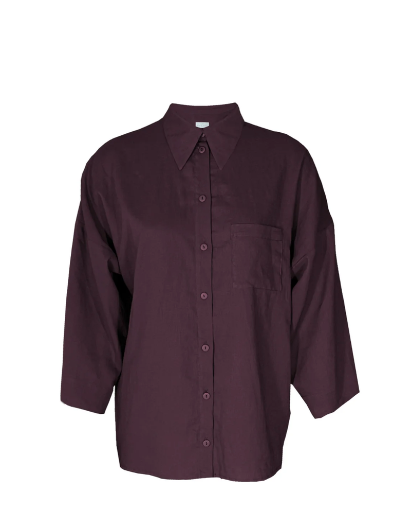 Melon Karly Shirt-Eggplant