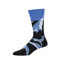Socksmith Canada Inc Whale Watching-Black-Mens/7-12.5