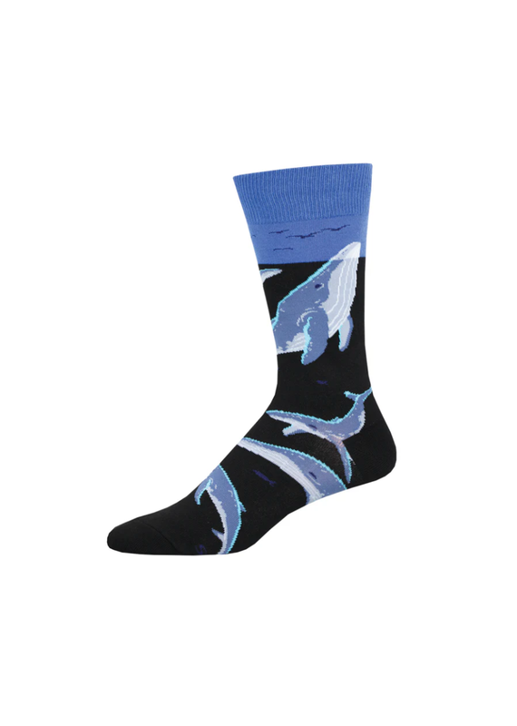 Socksmith Canada Inc Whale Watching-Black-Mens/7-12.5