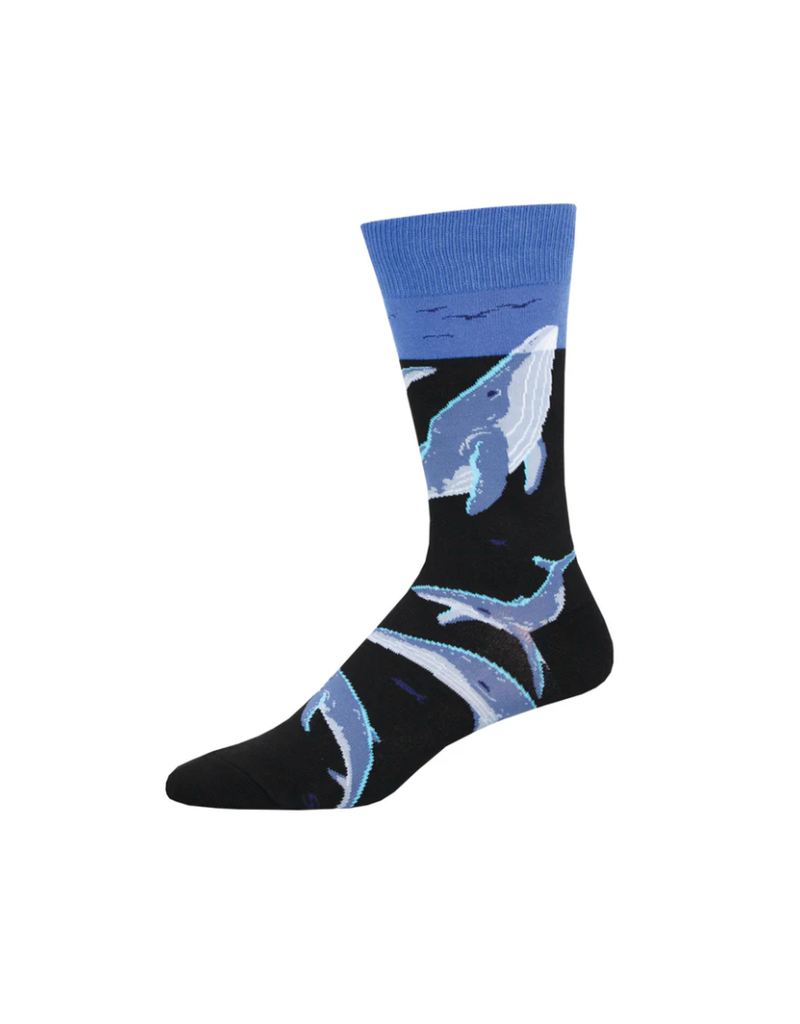 Socksmith Canada Inc Whale Watching-Black-Mens/7-12.5