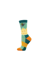 Socksmith Canada Inc Compass Wool Home Sweet Honeycomb-Seafoam