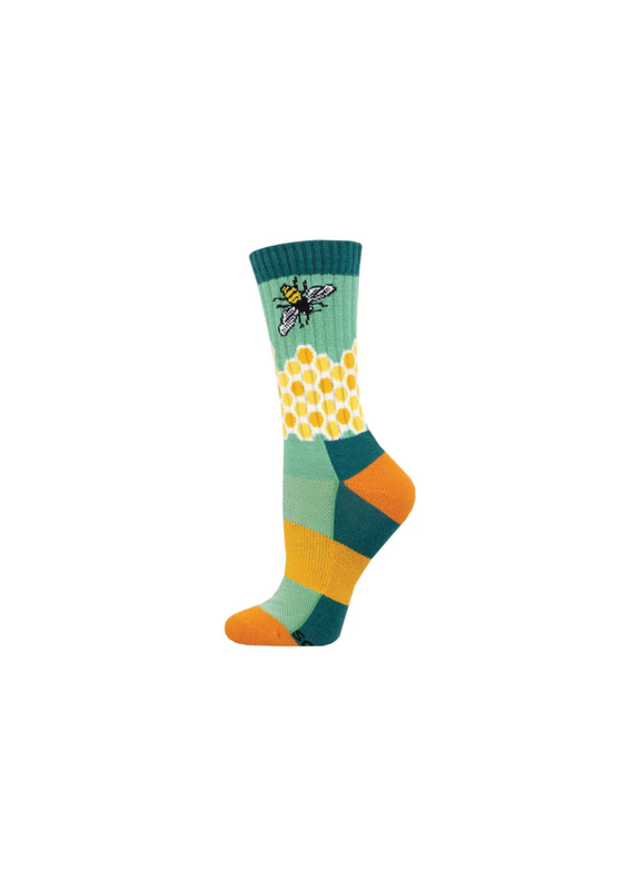 Socksmith Canada Inc Compass Wool Home Sweet Honeycomb-Seafoam