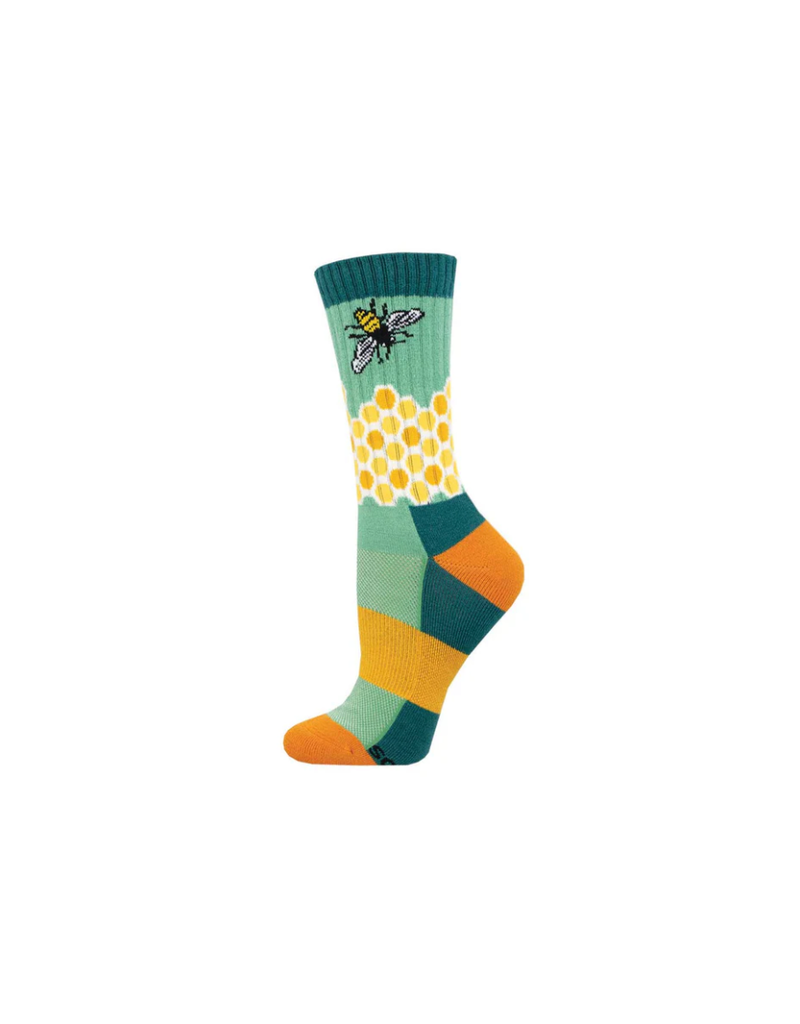 Socksmith Canada Inc Compass Wool Home Sweet Honeycomb-Seafoam