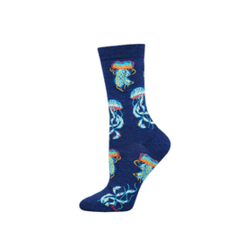 Socksmith Canada Inc Deep Sea Jellies-Bamboo-Navy Heather
