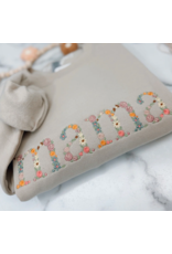 Meghan Ashley Designs Mama Floral Embroidered Crewneck-Sand