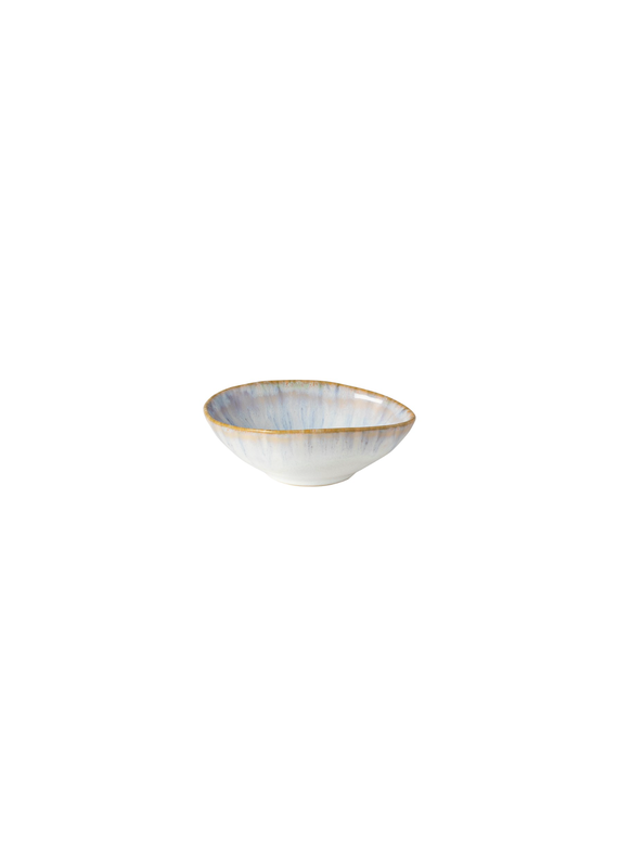 David Shaw Brisa Ria Blue Oval Snack/Dip bowl