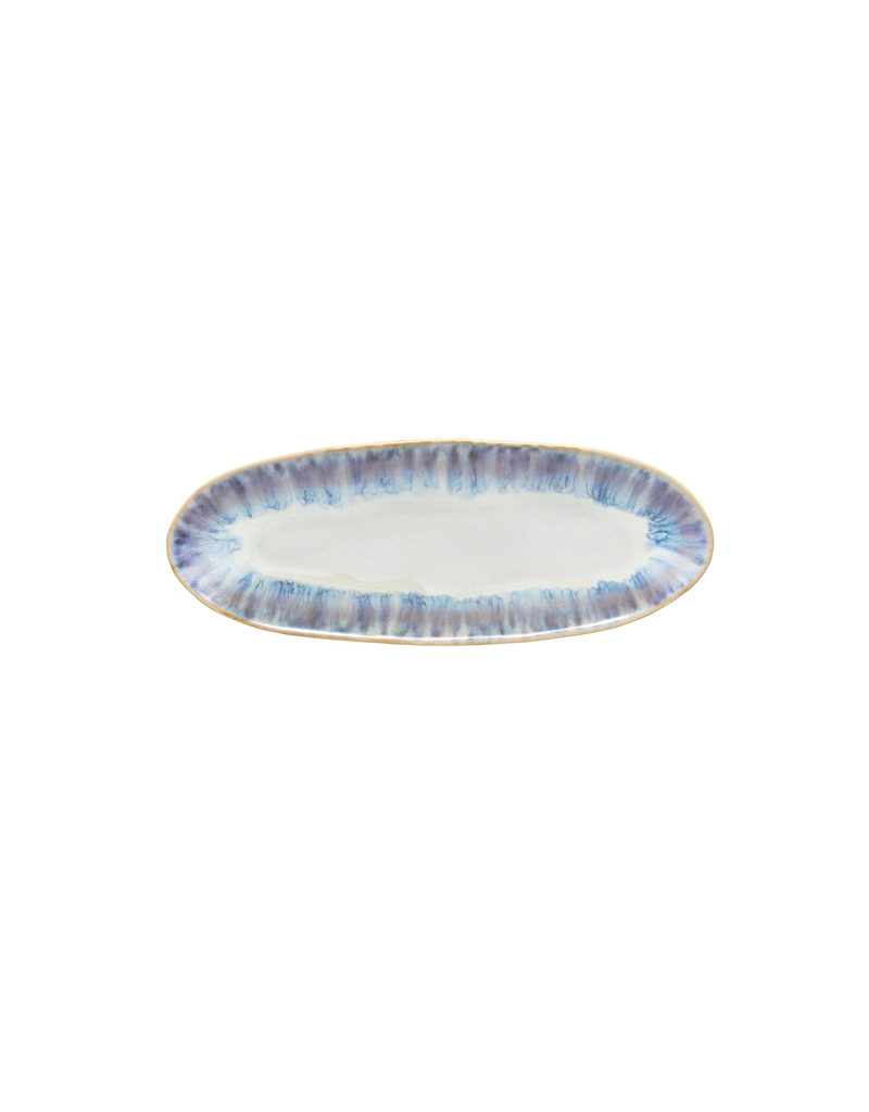 David Shaw Brisa Ria Blue Oval Plate/Platter