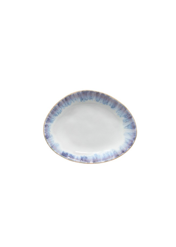 David Shaw Brisa Ria Blue Oval Salad Plate