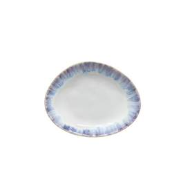 David Shaw Brisa Ria Blue Oval Bread Plate
