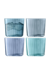 David Shaw Gems Tumbler-Assorted Sapphire-310ml/Set of 4