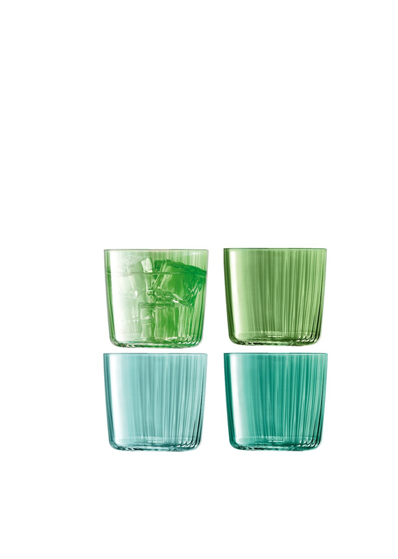 David Shaw Gems Tumbler-Assorted Jade-310ml-Set of 4