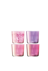 David Shaw Gems Tumbler-Assorted Garnet-310ml-Set of 4