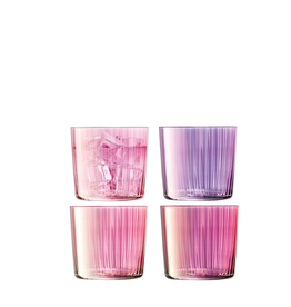 David Shaw Gems Tumbler-Assorted Garnet-310ml-Set of 4