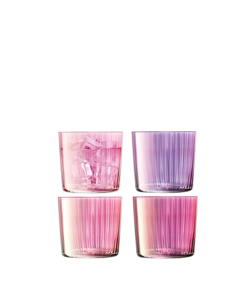 David Shaw Gems Tumbler-Assorted Garnet-310ml-Set of 4
