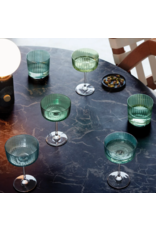 David Shaw Gems Champagne/Cocktail Glass-l Assorted Jade-230ml-Set of 4