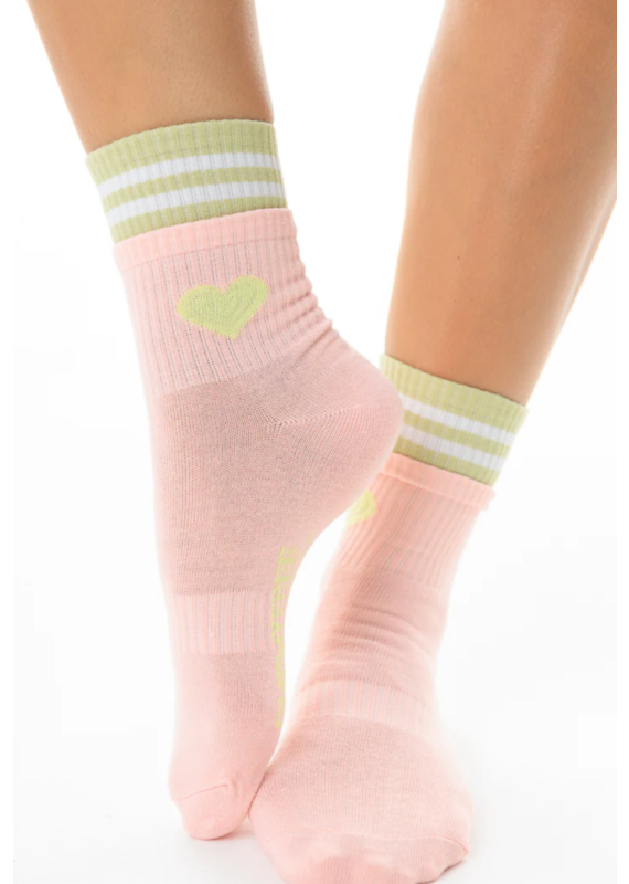 LimLim Double Trim Heart Socks