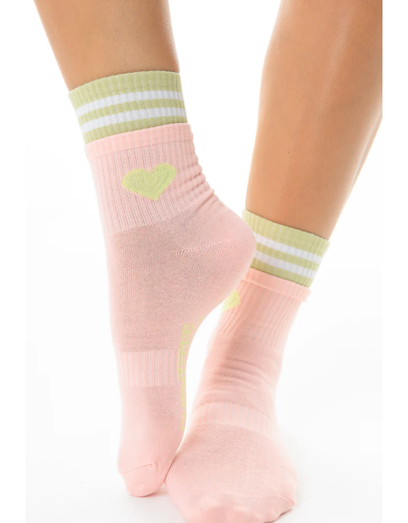 LimLim Double Trim Heart Socks
