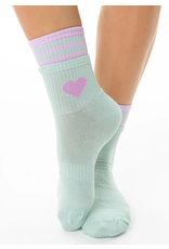 LimLim Double Trim Heart Socks