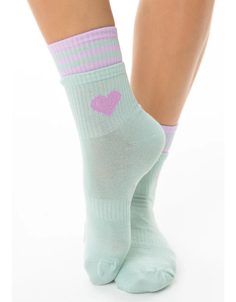 LimLim Double Trim Heart Socks