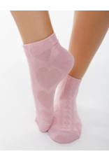 LimLim Short Embossed Heart Socks