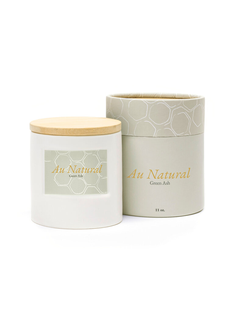 Green Ash Decor Au Natural-Unscented-Crackling Wood Wick