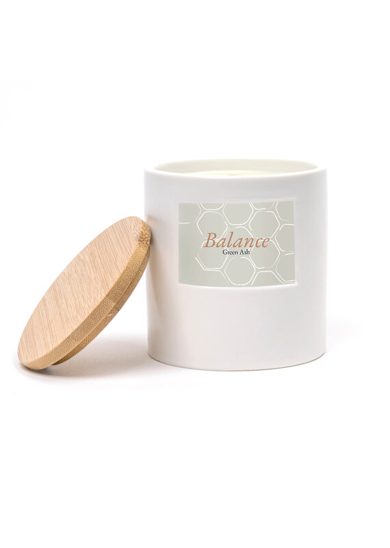 Green Ash Decor Balance-Patchouli, Peppermint, Lavender-Crackling Wood Wick
