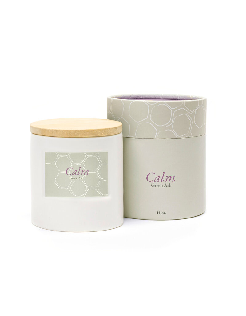 Green Ash Decor Calm-Lemon & Lavender-Crackling Wood Wick