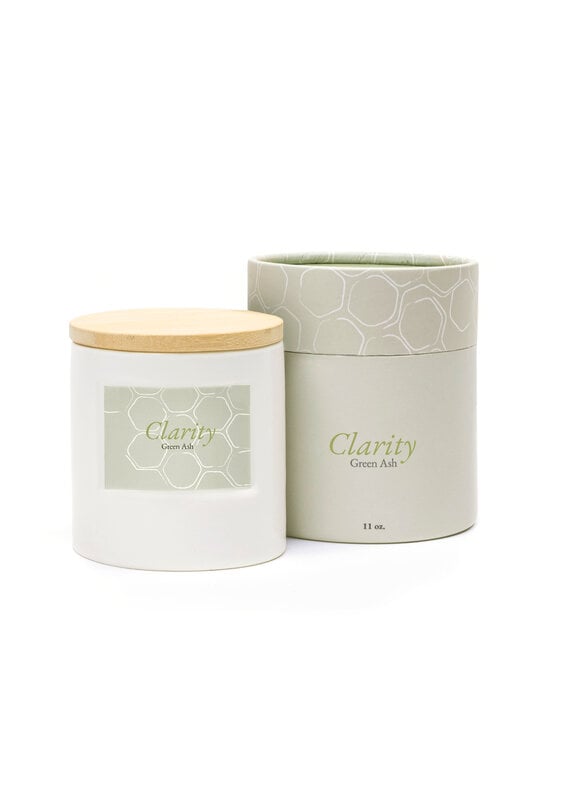 Green Ash Decor Clarity-Crackling-Patchouli, Bergamot, Cedarwood-Wood Wick