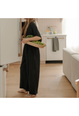 Pokoloko Crinkle Palazzo Pants-Black-One Size