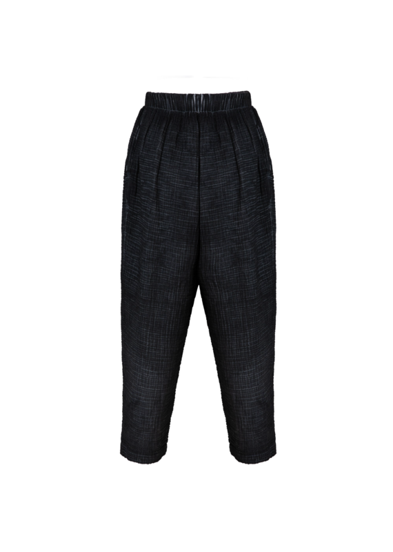 Pokoloko Crinkle Slouchy Pants-Black-One Sized