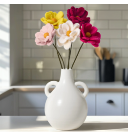 Torre & Tagus Felt Floral Multi Daisy Stem-15"