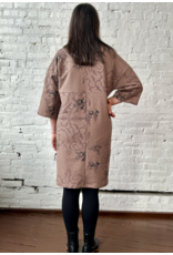 Smoking Lily Market Tunic-Mocha Bees & Cross Stitch