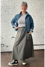 Smoking Lily Piper Skirt-Pesto