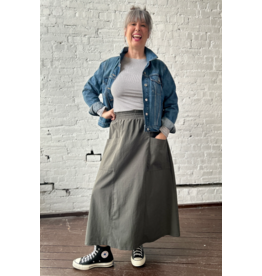 Smoking Lily Piper Skirt-Pesto