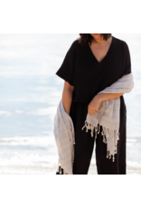 Pokoloko Crinkle Crop Top-Black-O/S