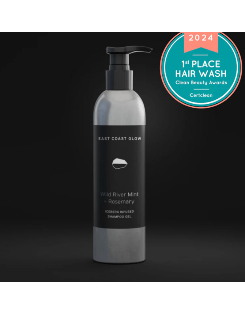 East Coast Glow Wild River Mint + Rosemary Iceberg Infused Shampoo Gel